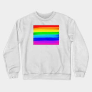 Rainbow Stripes Crewneck Sweatshirt